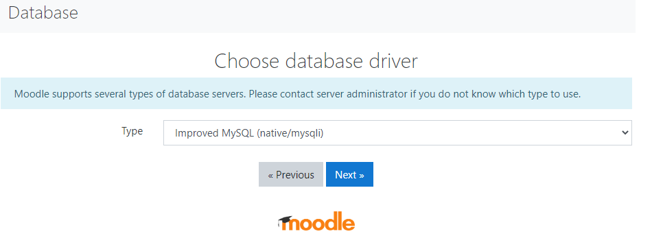 Choice of driver database
