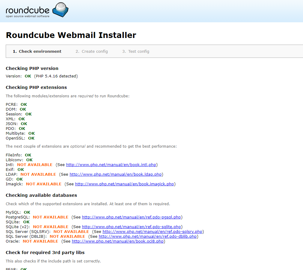 RoundCube Installer