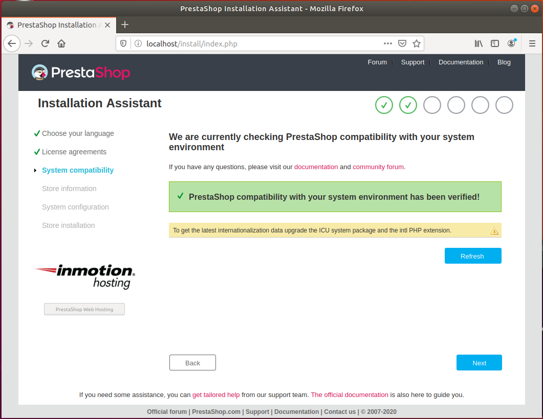 Check Prestashop system