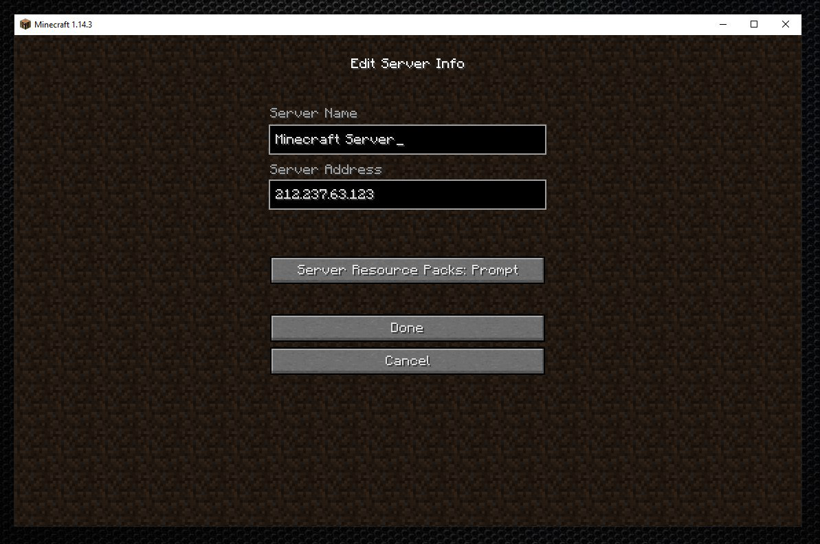 Minecraft Server Info